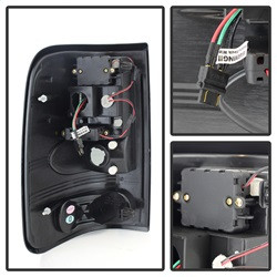 LED Tail Lights - Black Smoke (5078131) — angled view
