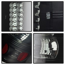 LED Tail Lights - Black Smoke (5078131) — angled view