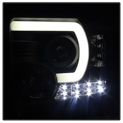 Projector Headlights - Light Bar DRL - Black (5080523) — angled view