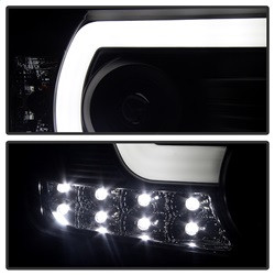 Projector Headlights - Light Bar DRL - Black (5080523) — angled view
