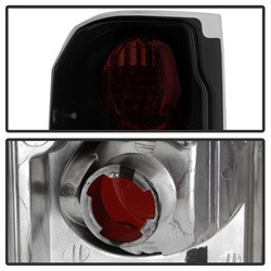 Euro Style Tail Lights - Black Smoke (5078155) — angled view