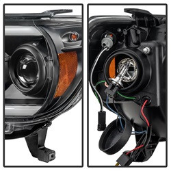 Projector Headlights - Light Bar DRL - Black (5081711) — angled view
