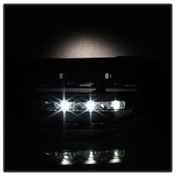 OEM LED Fog Lights w/ Universal Switch - Clear — angled view