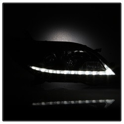 Projector Headlights - DRL LED - Black (5083982) — angled view