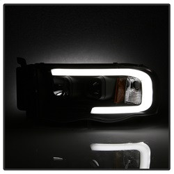 Light Bar Projector Headlights - Black (5084606) — angled view