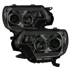 Projector Headlights - Light Bar DRL - Smoke — primary image