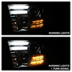 Projector Headlights - Light Bar DRL - Smoke (5081735) — angled view