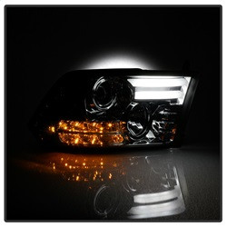 Projector Headlights - Light Bar DRL - Smoke (5081735) — angled view