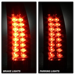 LED Tail Lights - Black Smoke (5077981) — angled view