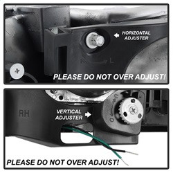 Projector Headlights - Version 2 - Light Bar DRL - Chrome (5084620) — angled view