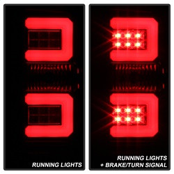 LED Tail Lights - Black Smoke (5083739) — angled view