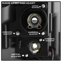 Projector Headlights - Version 2 - Light Bar DRL - Black (5084460) — angled view