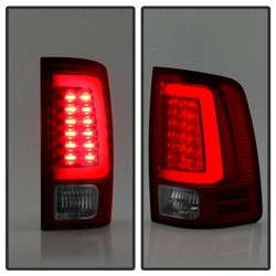 LED Tail Lights - Red Clear (5084040) — angled view
