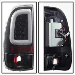 Light Bar LED Tail Lights - Version 3 - Black (5084231) — angled view