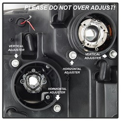 Projector Headlights - Version 2 - Light Bar DRL - Black (5084811) — angled view