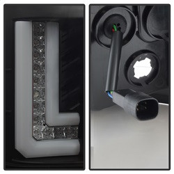 LED Tail Lights - Black (5083777) — angled view