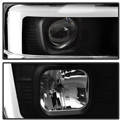 Projector Headlights - Version 2 - Light Bar DRL - Black (5084477) — angled view