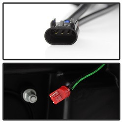 Projector Headlights - Version 2 - Light Bar DRL - Black (5084477) — angled view