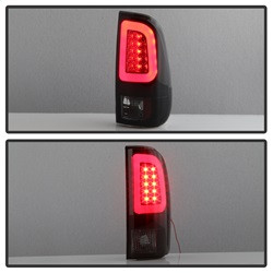 Light Bar LED Tail Lights - Version 3 - Black Smoke (5084248) — angled view