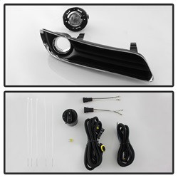 Fog Lights w/ OEM Switch - Clear — angled view