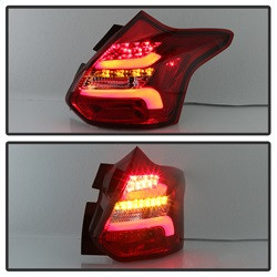 LED Tail Lights - Red Clear (5085153) — angled view