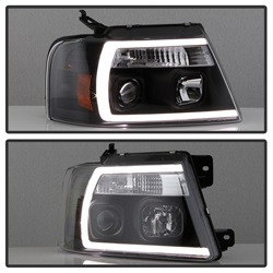 Projector Headlights - Black (5084484) — angled view