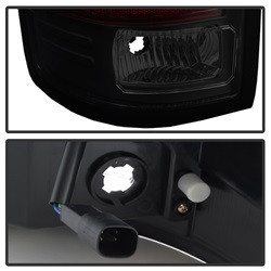 LED Tail Lights - Black Smoke (5083784) — angled view