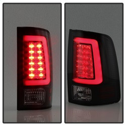 LED Tail Lights - Black Smoke (5084064) — angled view
