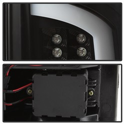 Light Bar LED Tail Lights - Version 3 - Black (5084262) — angled view