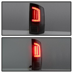 Light Bar LED Tail Lights - Version 3 - Black (5084262) — angled view