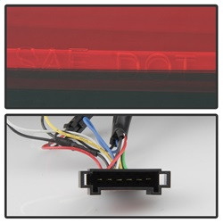 LED Tail Lights - Red Clear (5083173) — angled view