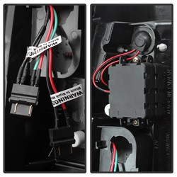 LED Tail Lights - Version 2 - Chrome — angled view