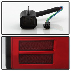 LED Tail Lights - Red Clear (5084071) — angled view