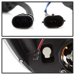 Projector Headlights - Version 2 - Light Bar DRL - Chrome (5084651) — angled view
