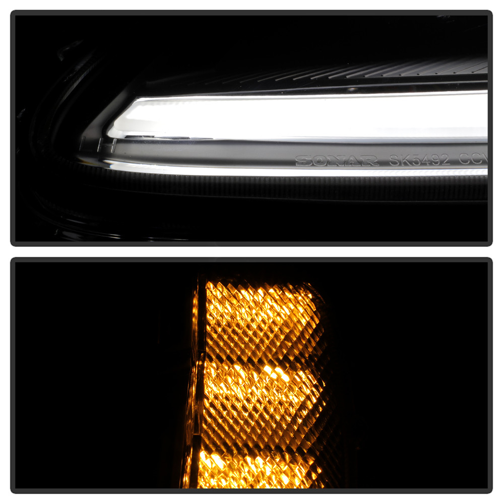Projector Headlights - Sequential LED Turn Signal - Black (5087935)