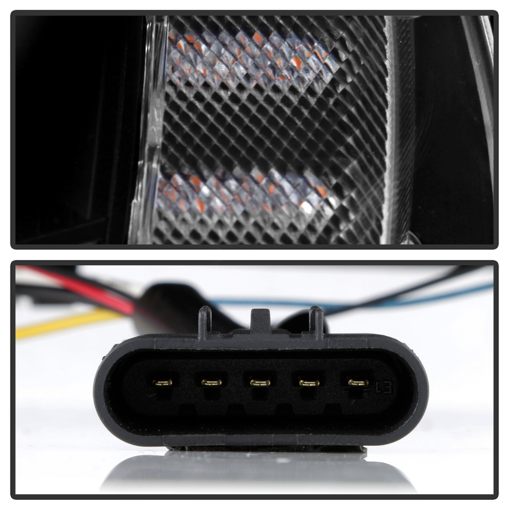 Projector Headlights - Sequential LED Turn Signal - Black (5087935)