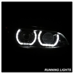Projector Headlights - LED DRL - Black (5085184) — angled view