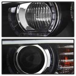 Projector Headlights - LED DRL - Black (5085184) — angled view