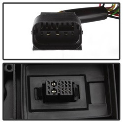 Projector Headlights - LED DRL - Black (5085184) — angled view