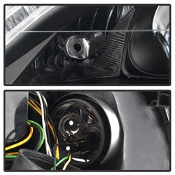 Projector Headlights - DRL LED - Black (5083890) — angled view