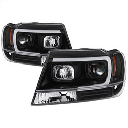 Light Bar Projector Headlights - Version 2 - Black — primary image