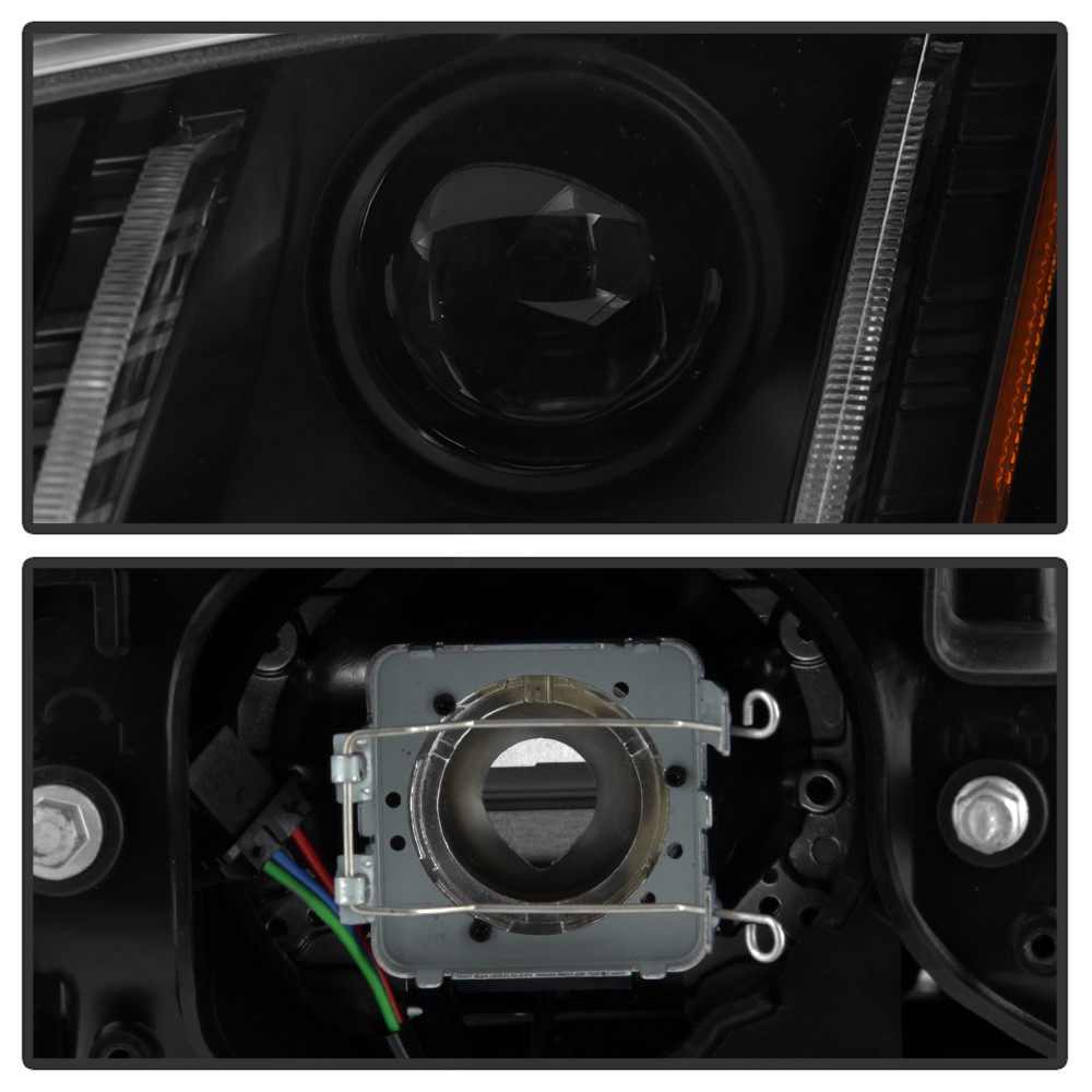 Projector Headlights - Sequential Signal - Black