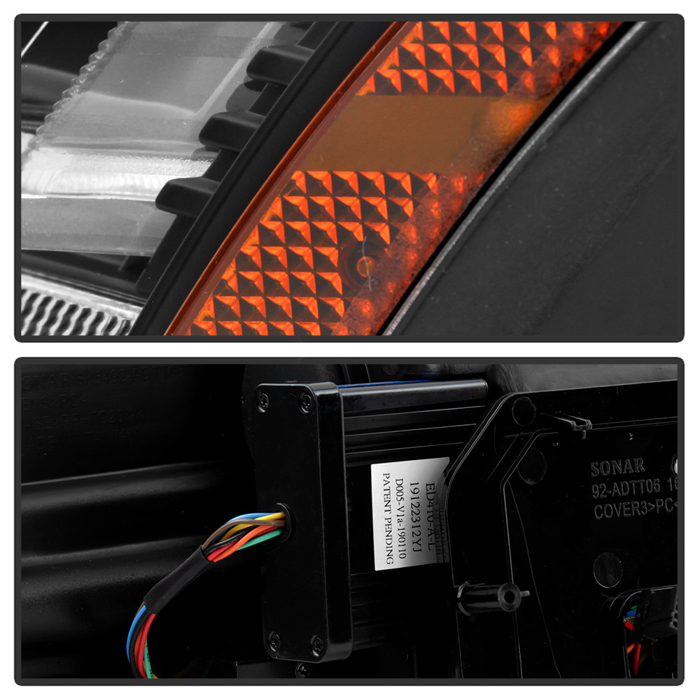 Projector Headlights - Sequential Signal - Black