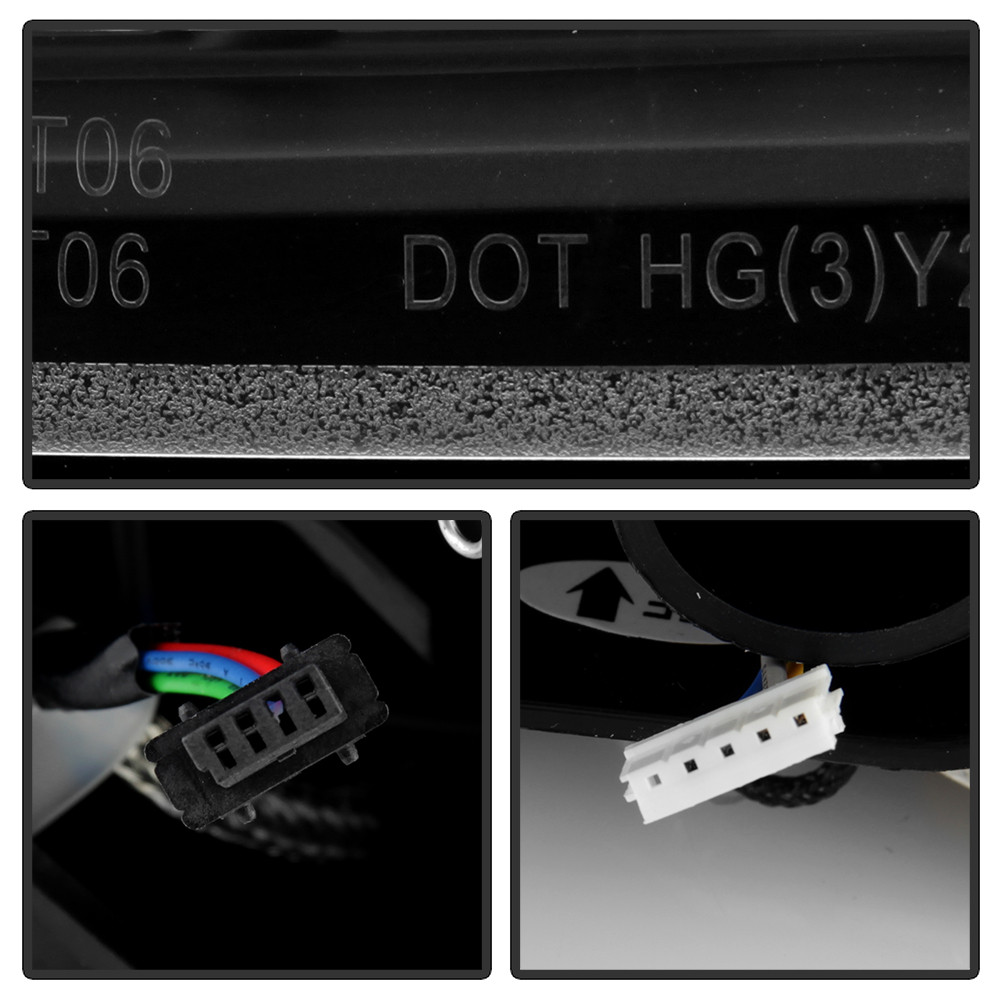 Projector Headlights - Sequential Signal - Black