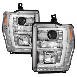 Projector Headlights - Version 2 - Light Bar DRL - Chrome (5084699) — primary image