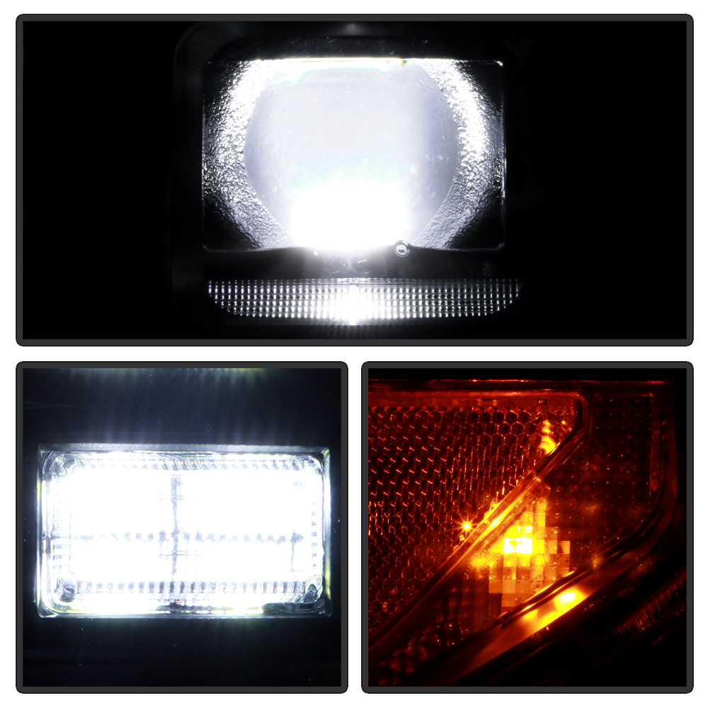High-Power LED Module (High Beam And Low Beam) Equipped Headlights - Black (5088727)