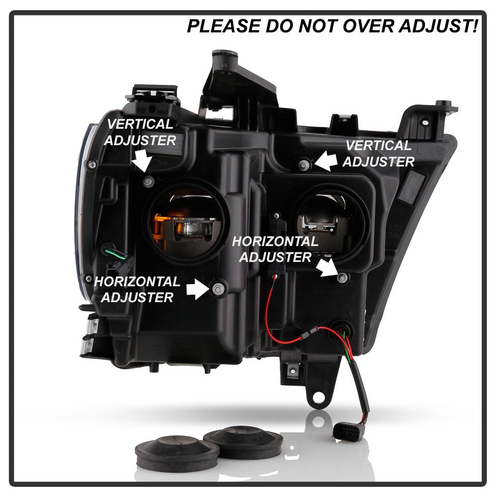 High-power LED Module (High Beam And Low Beam) Equipped Headlights - Chrome