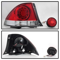 LED Tail Lights - Red Clear (5085061) — angled view