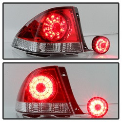 LED Tail Lights - Red Clear (5085061) — angled view