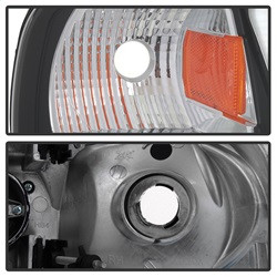 1PC Light Bar Projector Headlights - Black (5084538) — angled view